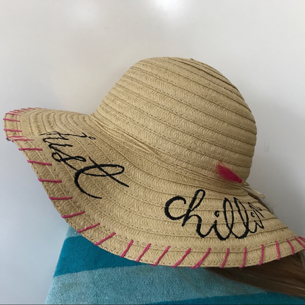 JUST CHILLIN WIDE BRIM SUN HAT